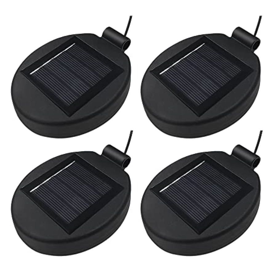 Solar Panel - Lanterne solaire avec panneau LED supérieur,