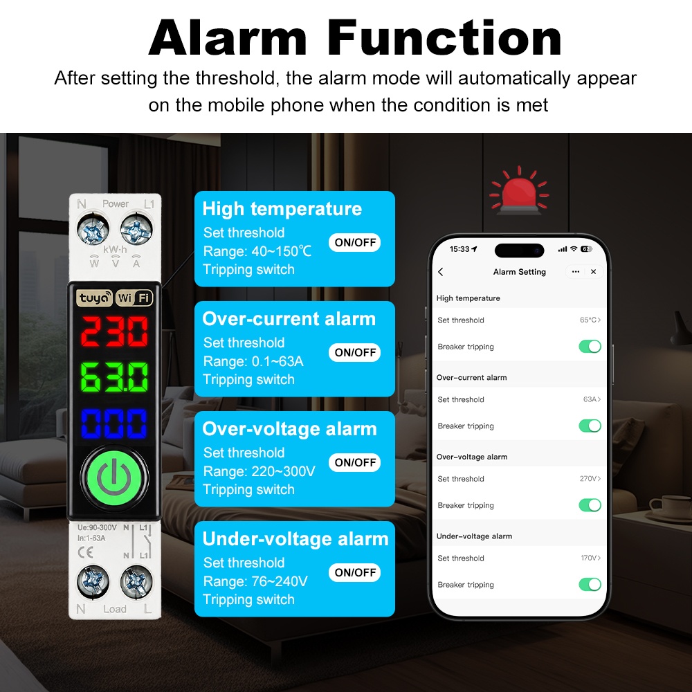 Disjoncteur WiFi Manhot avec a - Energy Monitor Meter avis et prix