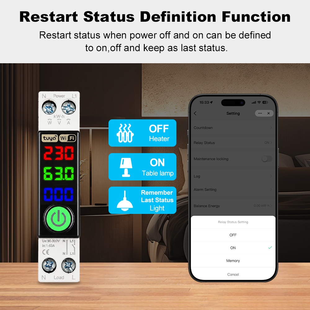 Disjoncteur WiFi Manhot avec a - Energy Monitor Meter avis et prix