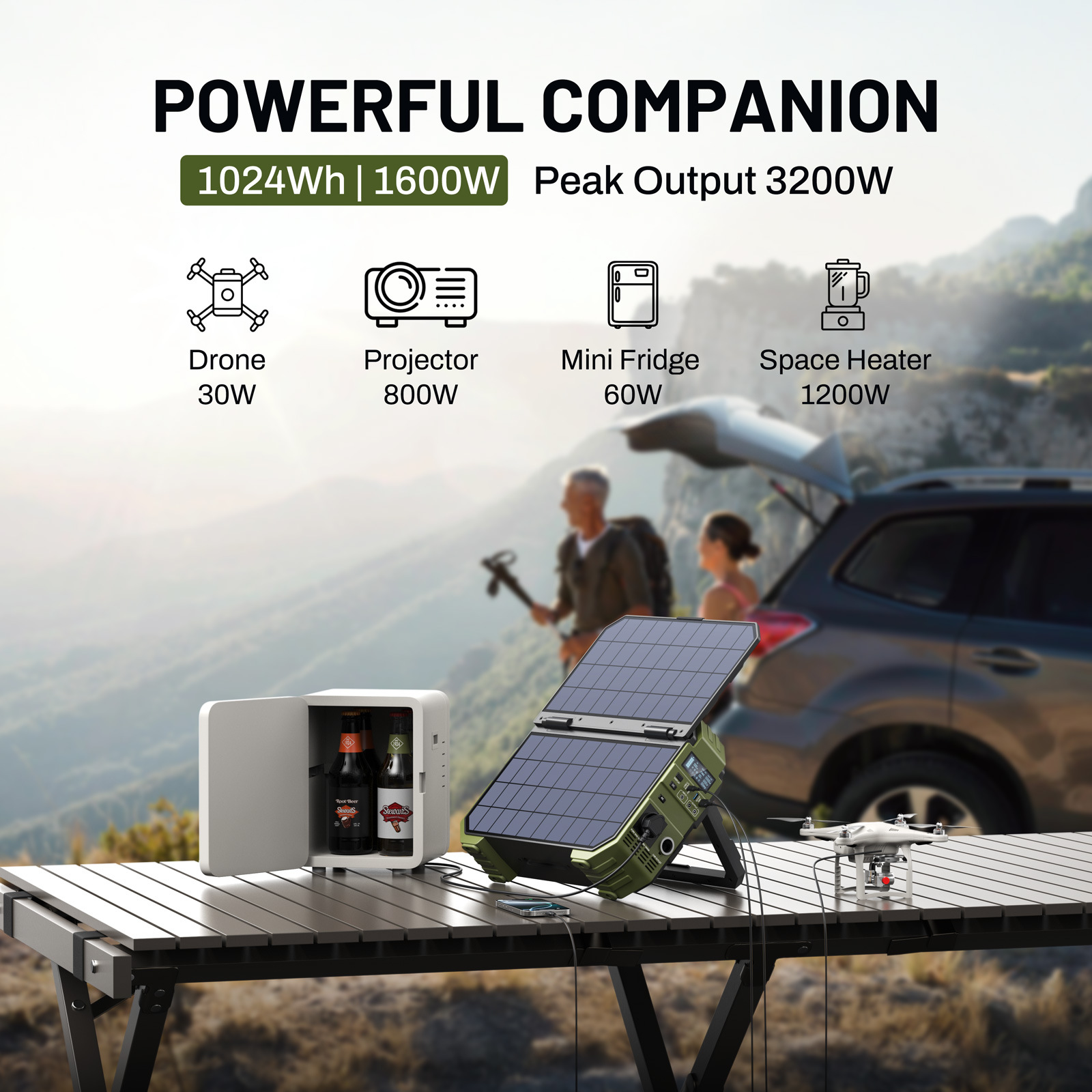Station d'alimentation portabl - Solar Panel 200W avis et prix